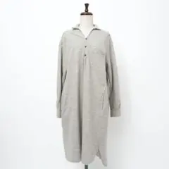 GALERIE VIE 長袖ウールワンピース グレー サイズ1*ZC1081