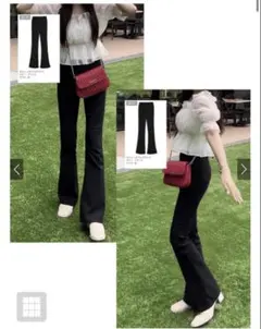 GRL ストレッチフレアパンツ［cu34］定価2499円
