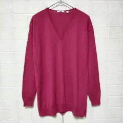 UNIQLO ユニクロ (S)　エクストラファインメリノ Vネックチュニック