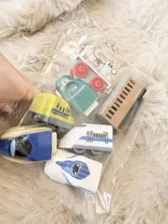 中古 新幹線 トーマス 連結可能 ミニ列車おもちゃ7個セット