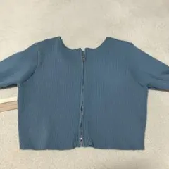 mystic Ｗジップニット　半袖　トップス Fサイズ　ダブルジップ