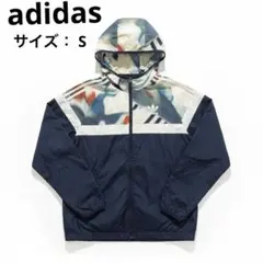 adidasナイロンジャケット トレフォイル フード付きウィンドブレーカー
