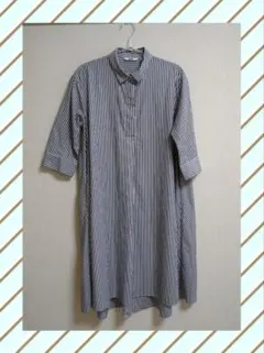 ユニクロ　フレアシャツワンピース　Mサイズ