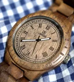 D6799 UWOOD ユニセックスクォーツ　新品電池　美品のサムネイル