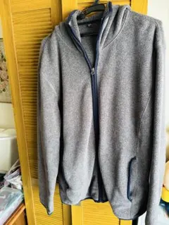 グレー フリースジャケット XLサイズ