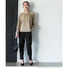 coca タックテーパードパンツ　M