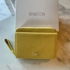 【新品未使用】BARCOS バルコス　二つ折り財布・蛇腹式 ・イエロー