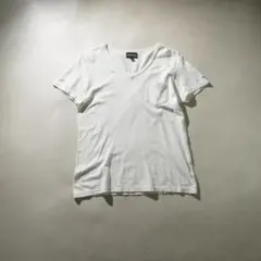 EMPORIO ARMANI VネックTシャツ半袖 ビジュー ブラック/PW92 - メルカリ