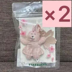 スタバ SAKURA2026 ベアリスタキーチェーン スターバックス　2点