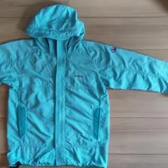 AIGLE アウター ジャケット 水色　130センチ　穴ありのサムネイル