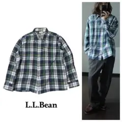 L.L.Bean ヴィンテージ コットンネルシャツ チェック柄