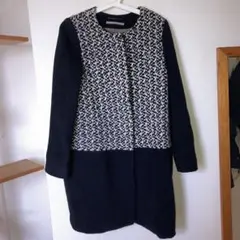 DOUBLE STANDARD CLOTHING ノーカラージャケットのサムネイル