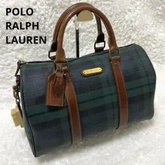 POLO RALPH LAURENミニボストンバッグ ブラックウォッチ　35cm