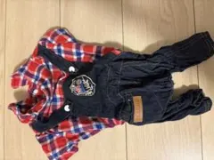 オーバーオール　犬服