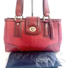 COACH コーチ ターンロック ハンプトンズ ショルダーバッグ レザ