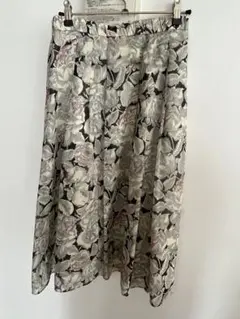 AMACA LIBERTY オーガストローズ　タックフレアスカート