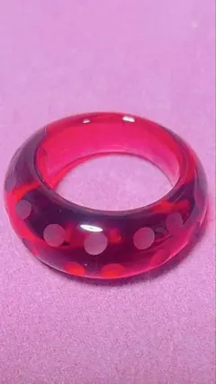 Baccarat バカラ クリスタル リング レッド 9号 - メルカリ