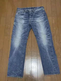 美品　dubble works デニム　used加工ボタンフライ　サイズ34のサムネイル