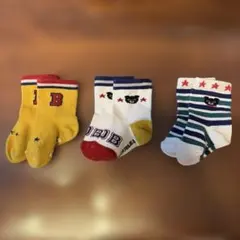 【DOUBLE.B】ベビー靴下 3足セット 11〜13cm