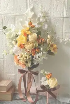 ウェディングブーケ セット　ハンドメイド