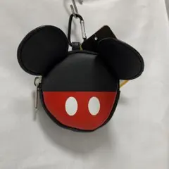 【新品タグ付き】ディズニー　ミッキーコインケース カラビナ付ポーチ　フェイス