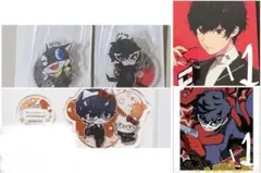 ペルソナ5 アニマックスカフェ 缶バッジ ジョーカー 主人公 モルガナ