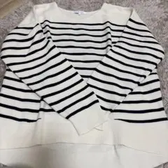 GLOBAL WORK ストライプ柄ニット