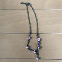 バラのデザインネックレス