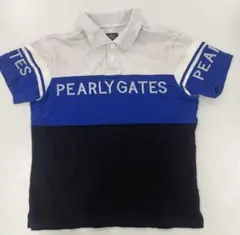 年末年始・処分特価 パーリーゲイツポロシャツ ネイビー✖️ブルー✖️グレー