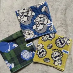 ３枚 ドラえもん ガーゼハンカチ