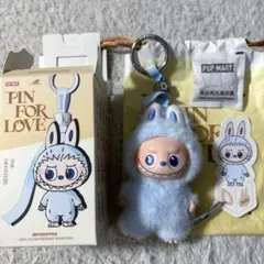 ラブブ PIN FOR LOVE ぬいぐるみペンダント イニシャルラブブ D