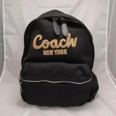 希少】COACH コーチ リュック ブラック デニム生地 - メルカリ