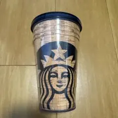 Starbucks タンブラー プラスチック　コルク風　スタバ　タンブラー