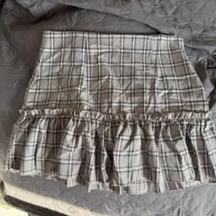 SHEIN CURVE チェック柄フレアスカート 1XL