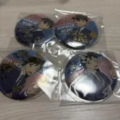 名探偵コナン ユニバ USJ 缶バッジ 工藤新一 毛利蘭