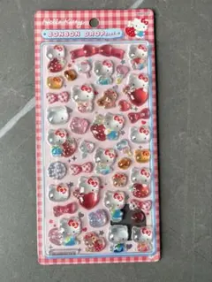 【まとめ買い割引あり】　ボンボンドロップシール　サンリオ　第二弾　キティ　赤
