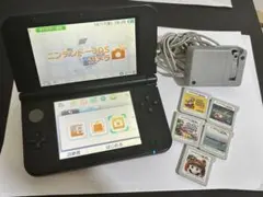 【動作品・ソフト付き】ニンテンドー 3DS LL 本体 青 任天堂 レッド