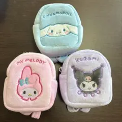 サンリオミニコロリュックセット　クロミ　マイメロ　シナモンロール