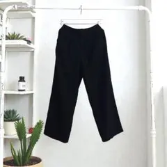 ☆美品【earthmusic＆ecology】黒 ハイウエストカジュアルパンツ