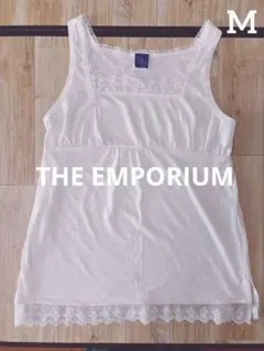 ⭐️THE EMPORIUM レディース　レースタンクトップ　M ホワイト