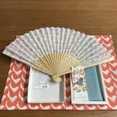 minilabo 花柄デザイン 扇子　未使用
