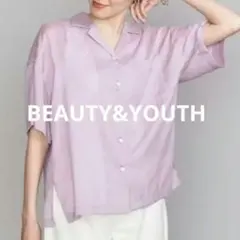 H BEAUTY&YOUTH UNITED ARROWS シアーシャツ パープル H BEAUTY&YOUTH UNITED ARROWS シアーシャツ パープル - メルカリ