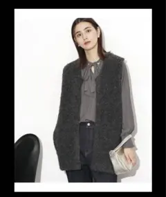 NANO universe ナノユニバース ブークレループ編みベスト