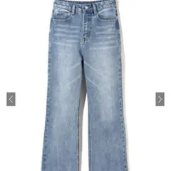 ワイドセミフレアデニムパンツ[cu136]