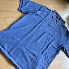 ラルフローレン ポロシャツ ワンポイント 刺繍ロゴ 半袖 ネイビーXL