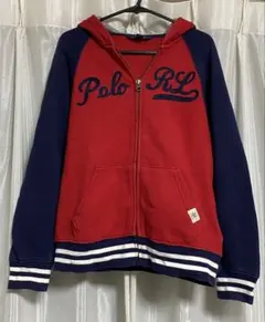 【POLO RALPH LAURN】裏起毛　フード付き　フルジップパーカー