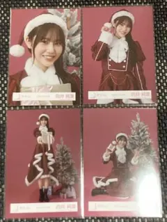 向井純葉　 櫻坂46 2025年 サンタ衣装 生写真 4種コンプ