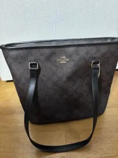COACH ブラウン トートバッグ