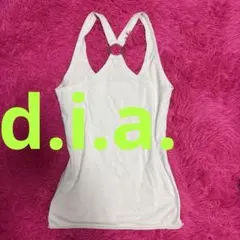 【希少】d.i.a. タンクトップ リングデザイン 平成ギャル ベージュ y2kのサムネイル