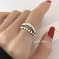 silver925 ダブルラインリング/シルバー925 リング